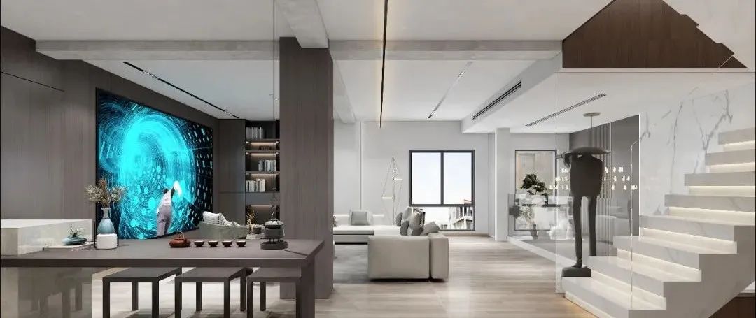 上元湾诗意美宅丨墨白设计-48