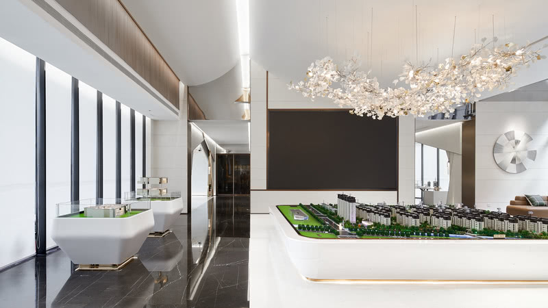 泰州中海九樾售楼处 | 银杏元素重构空间-2