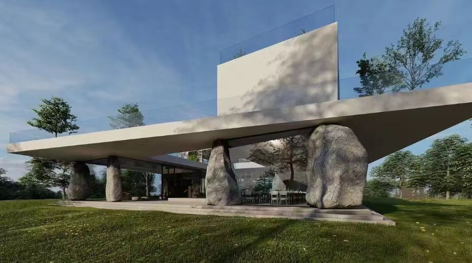 旧房改造，室外建筑效果表现-6