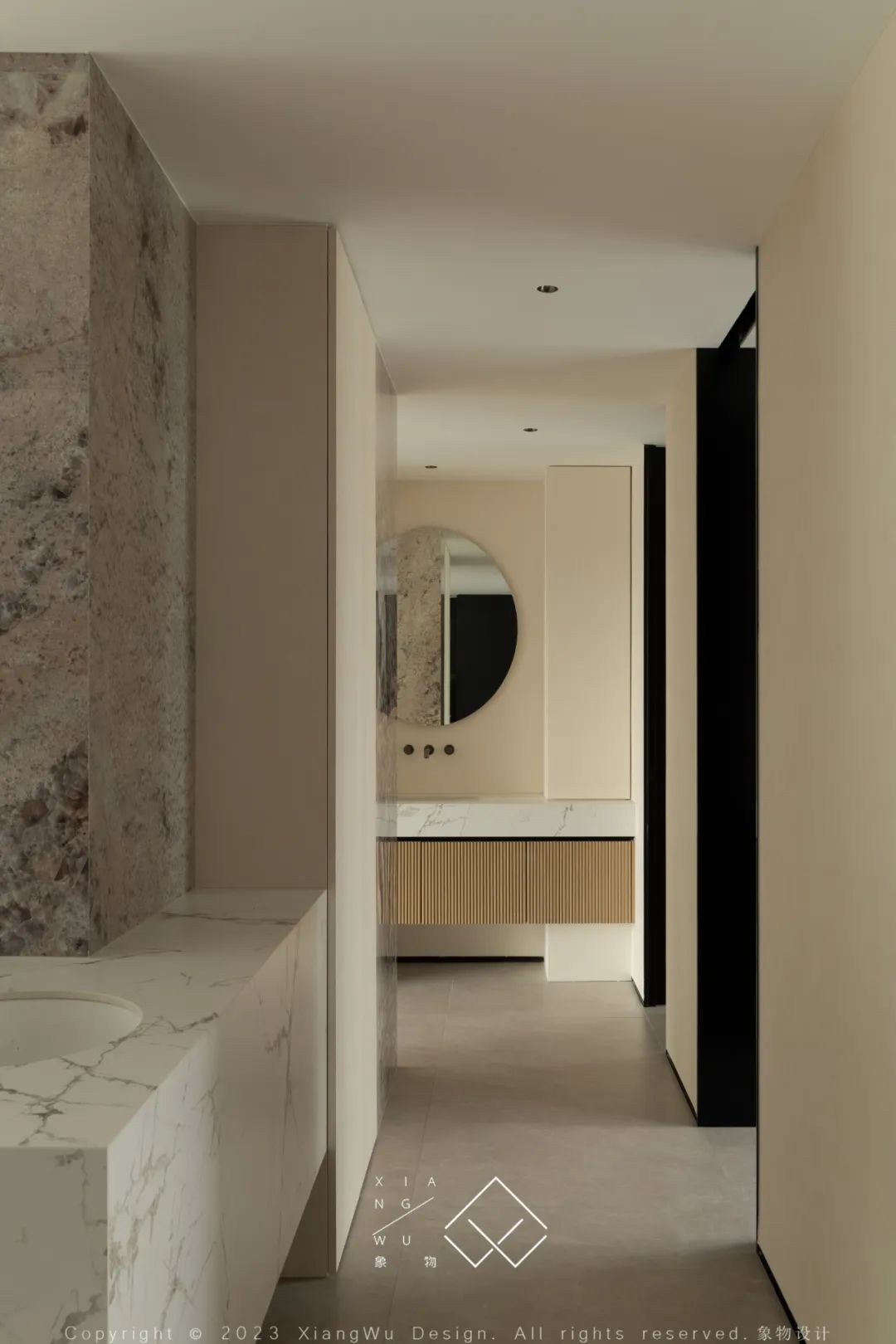 奶油色调的简约诗意空间丨中国常州丨象物设计-26