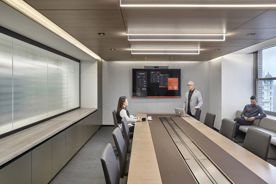 纽约市机密金融公司办公室设计-9