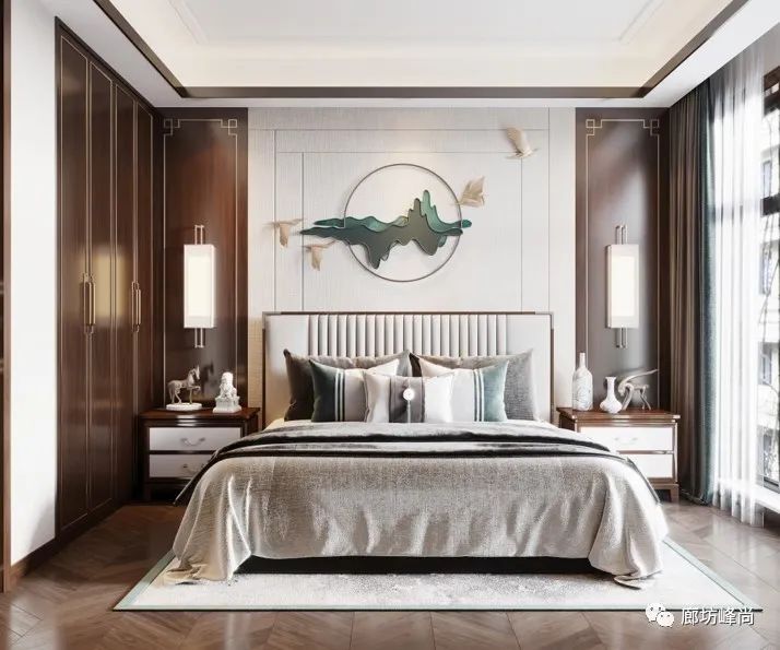 峰尚装饰杨云达案例 | 山水沉香新中式，鸿坤理想澜湾 130㎡-45