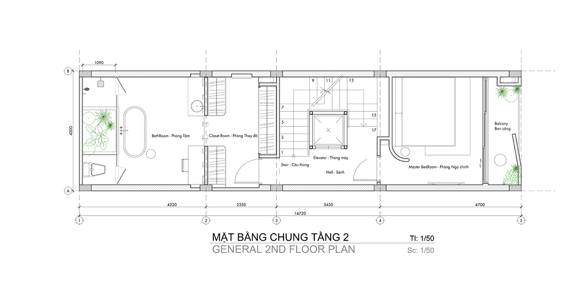 White Oasis窄长宅设计-42