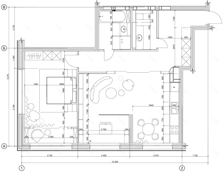 白色工作室公寓丨乌克兰基辅丨Аліна Кисіль-17