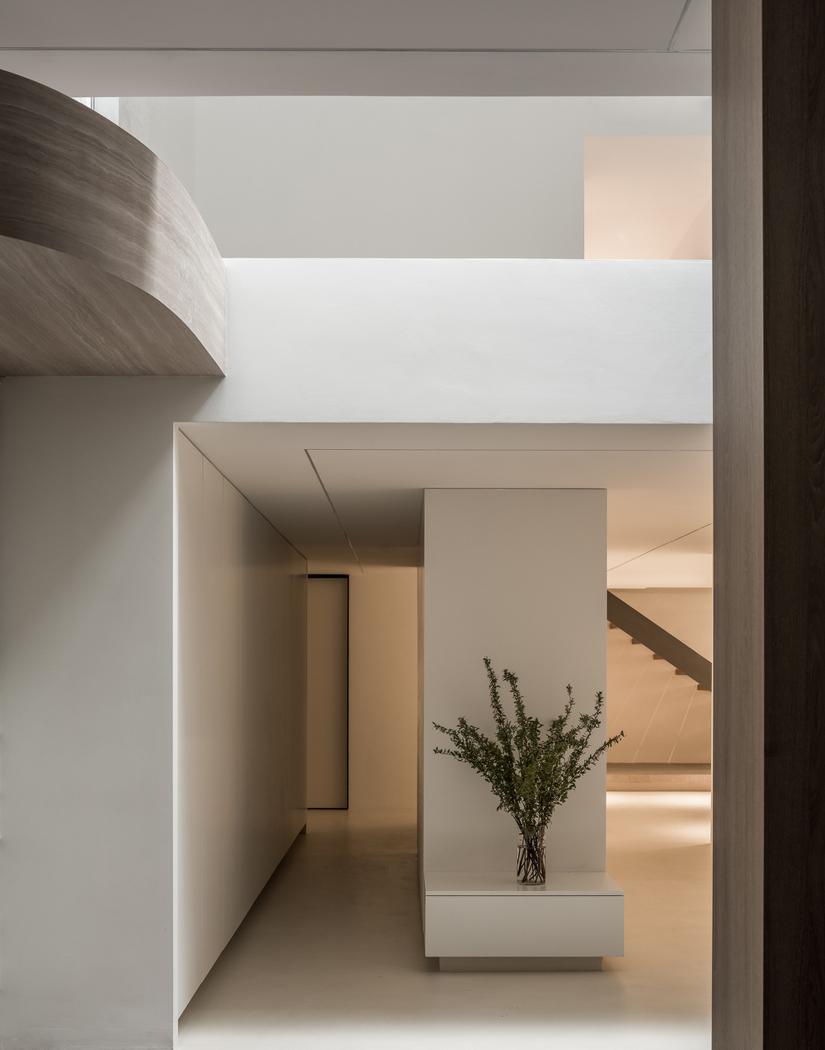 中国上海松江区别墅简约白与原木经典搭配设计-74