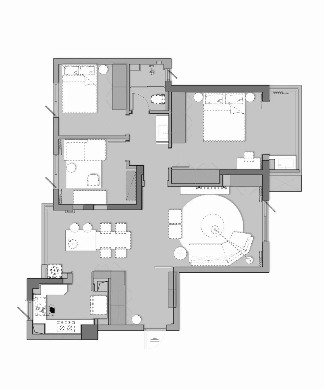 轻奢复古绿,银泰御华园的精致生活-26