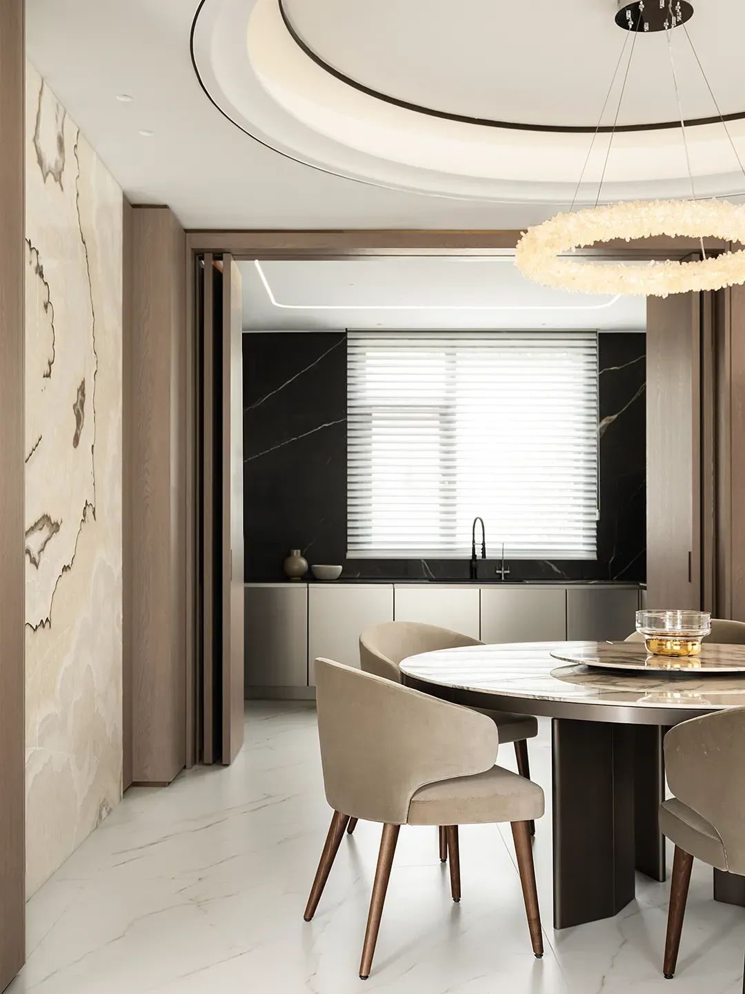 600㎡轻奢豪宅丨南京既白空间设计 李文杰-57