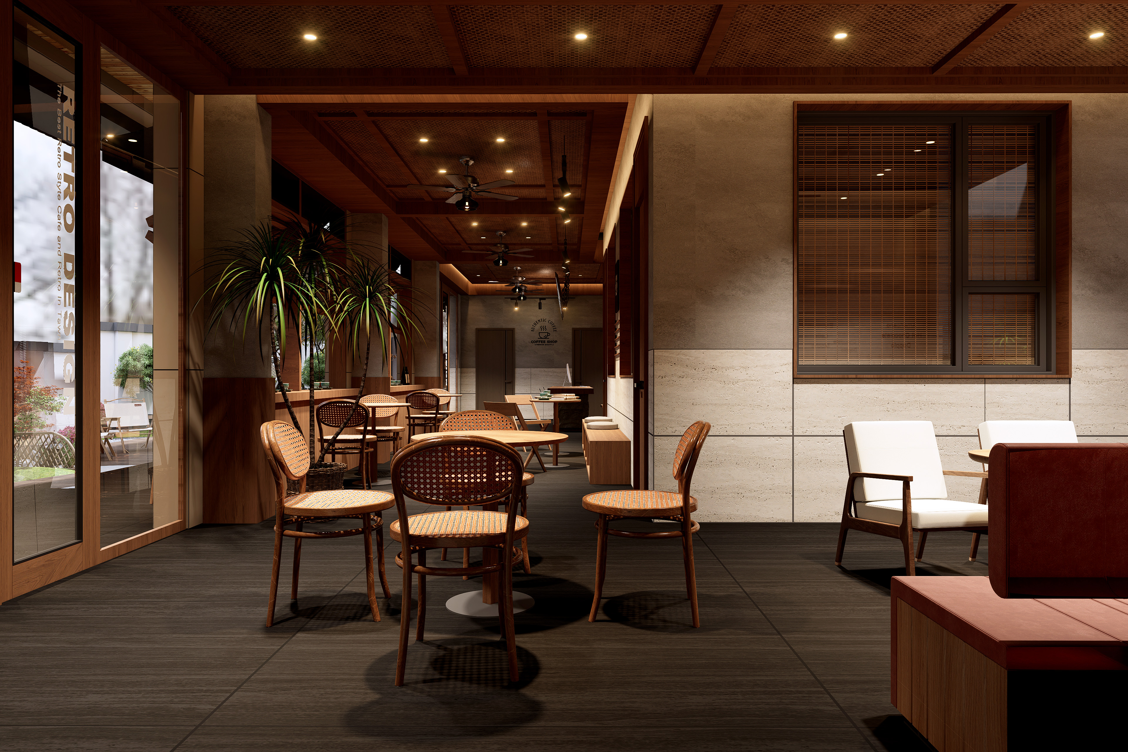 光影落藤椅，咖啡暖人心-5