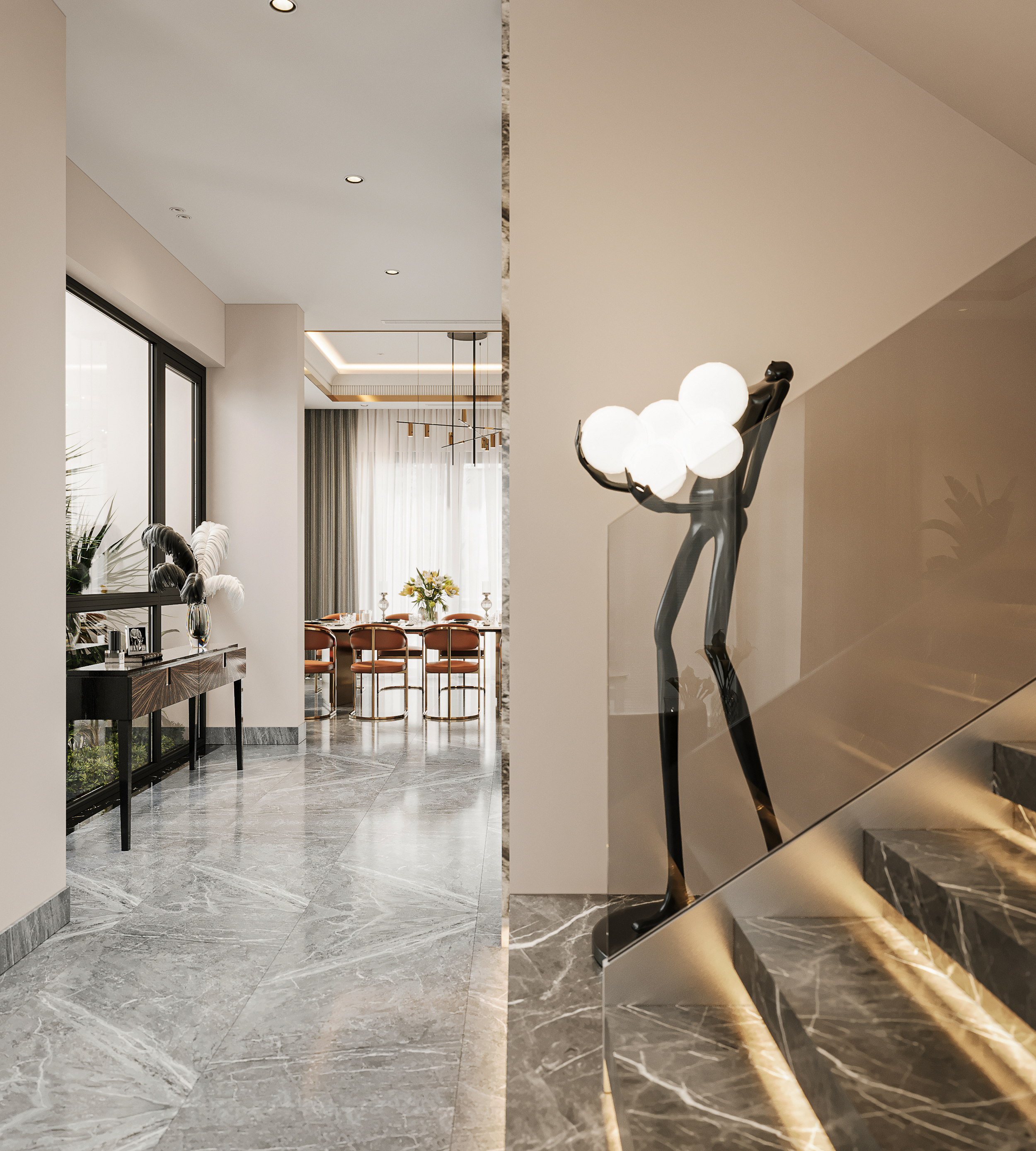 VILLA D · COSTAL CITY 客厅厨房设计丨越南海防丨Quan Xuan-17