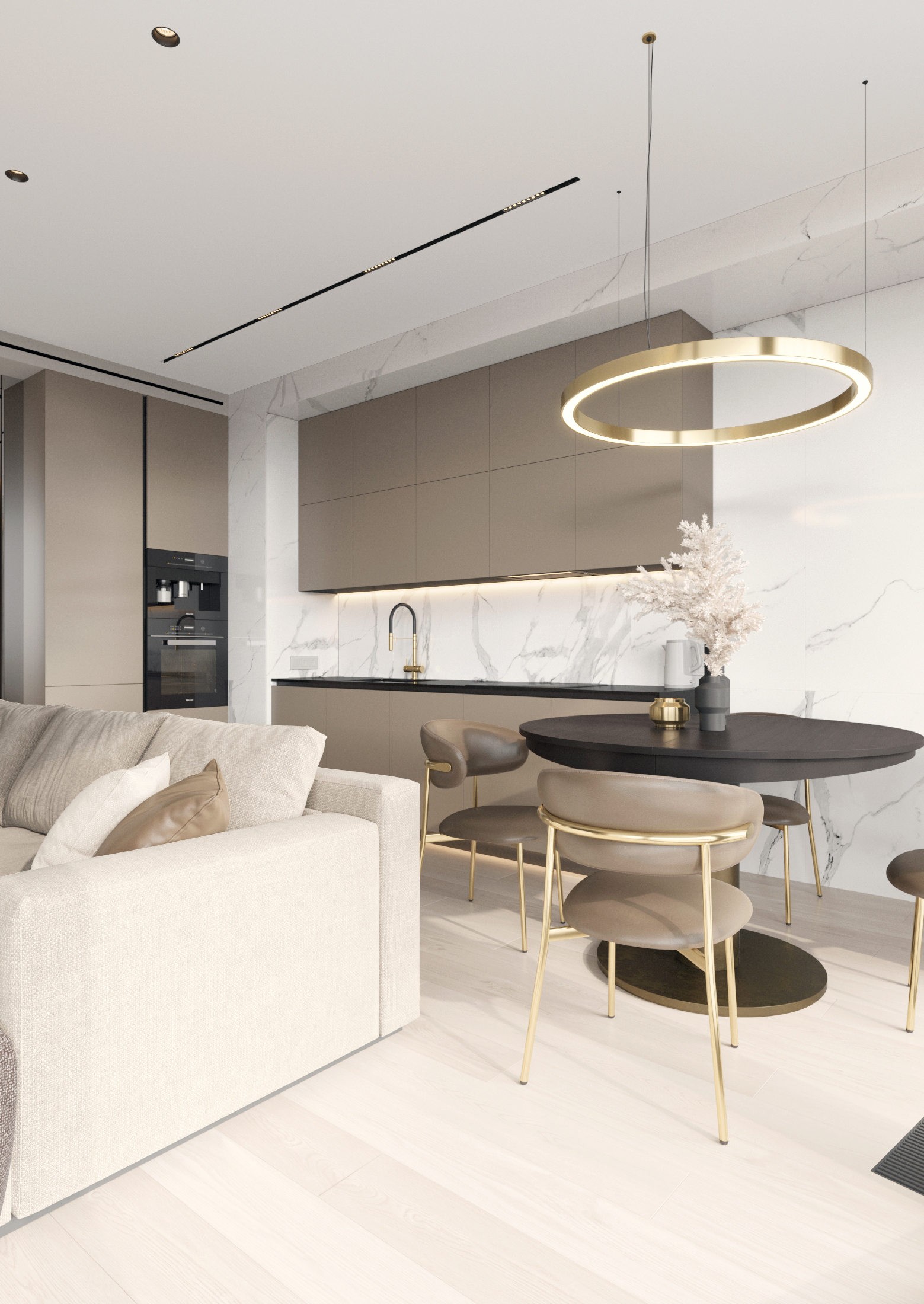 95㎡浅色系公寓设计 既舒适又精致-9