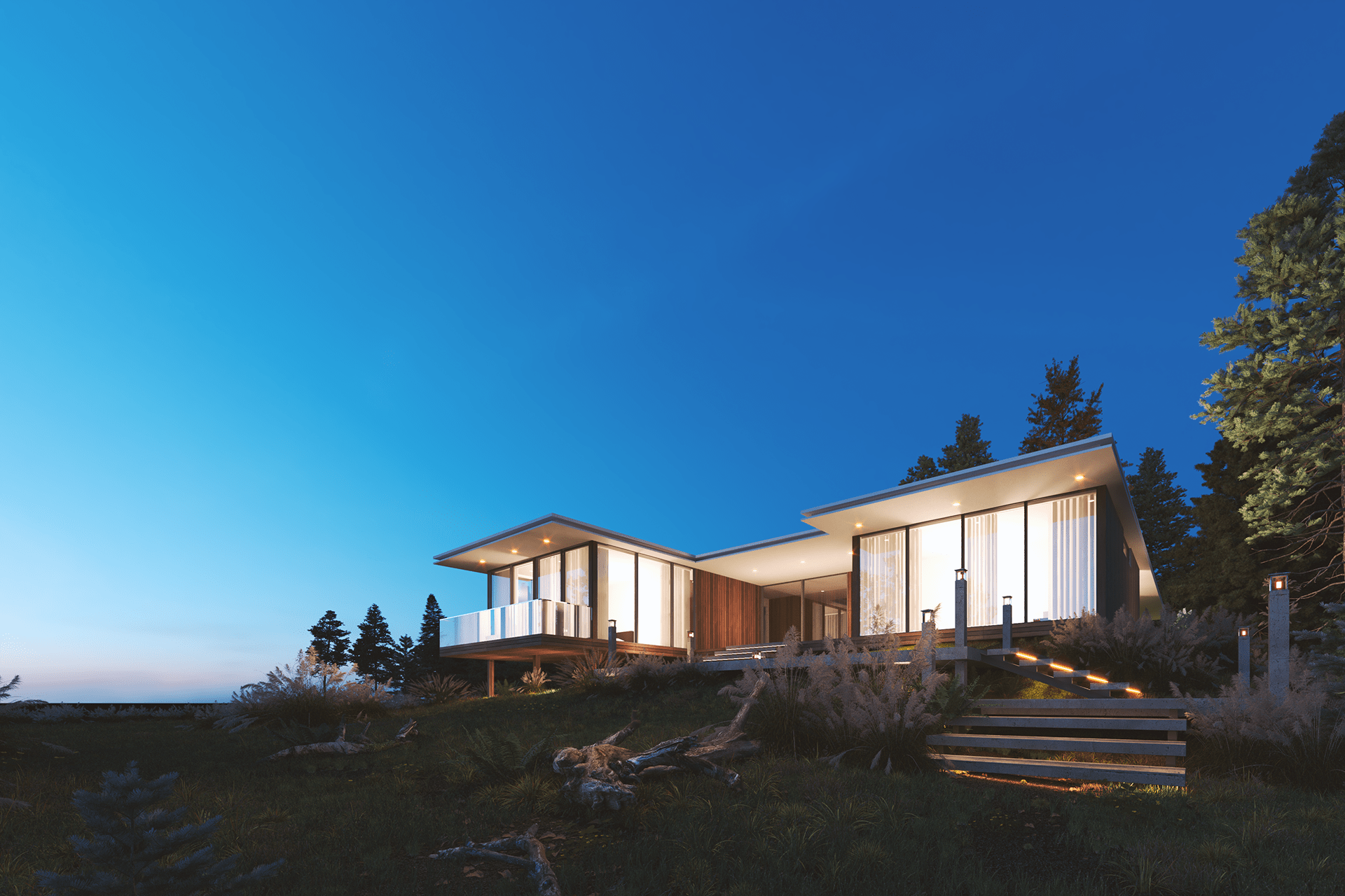 Sketchup Vray 外部：金黄色阳光-8