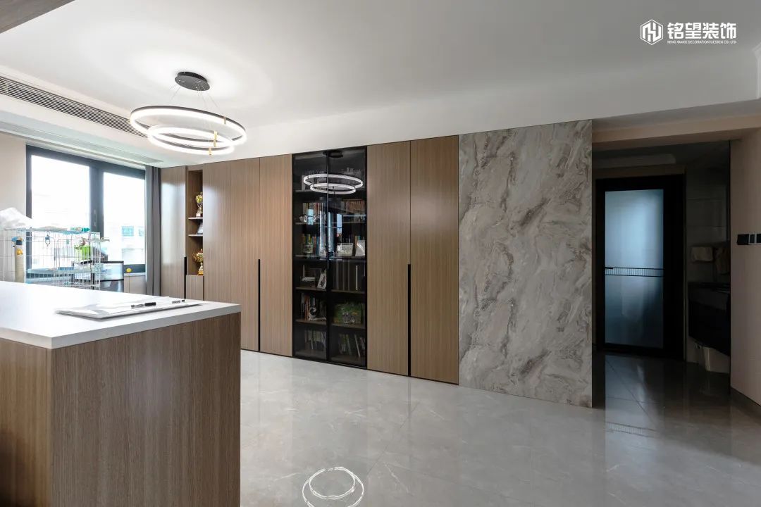 明发滨江新城 · 现代简约的无边界空间丨铭望装饰-11