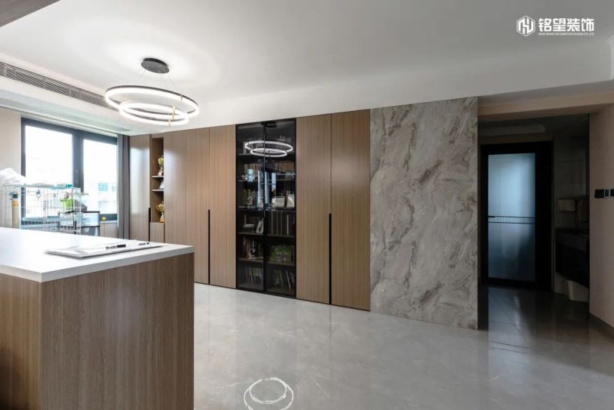 明发滨江新城 · 现代简约的无边界空间丨铭望装饰-11
