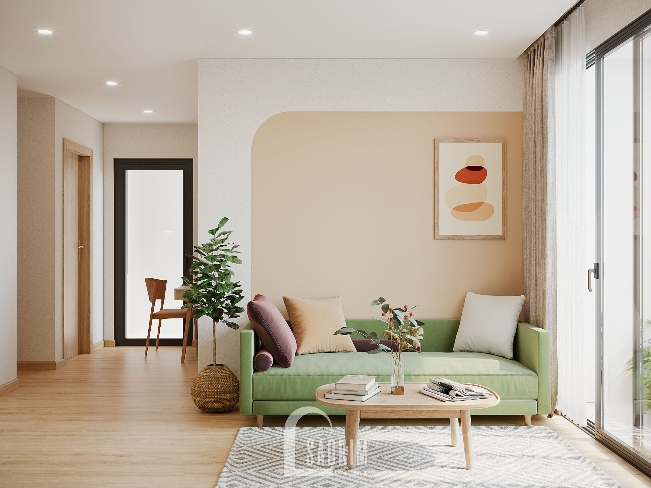 Vinhomes Smart City 公寓丨越南河内丨Sao Kim 室内设计公司-7