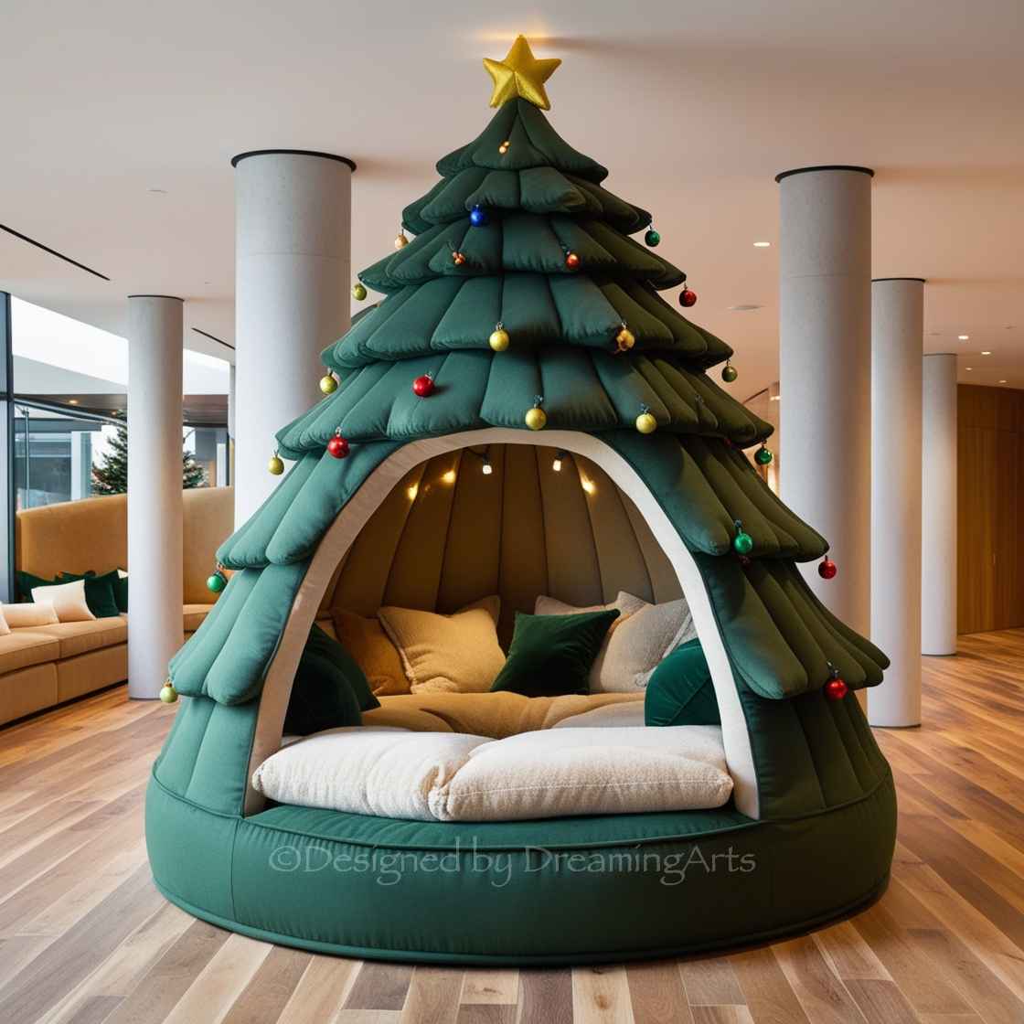 Christmas Tree Lounging Den（圣诞树休闲窝）丨FuturisticDecors-140