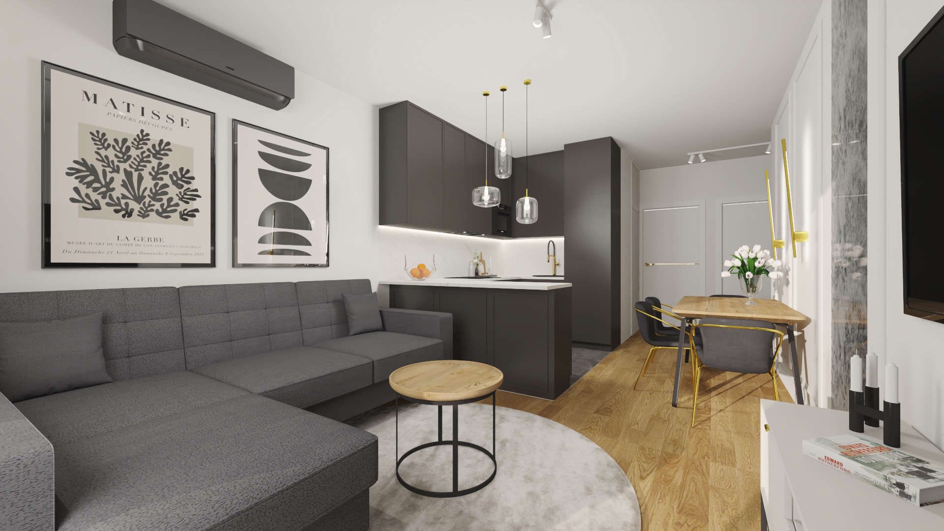 Apartment 51 m2 (Deer Design)-3