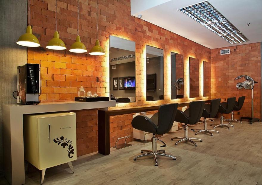 现代风格的绿色环保美发沙龙设计-7