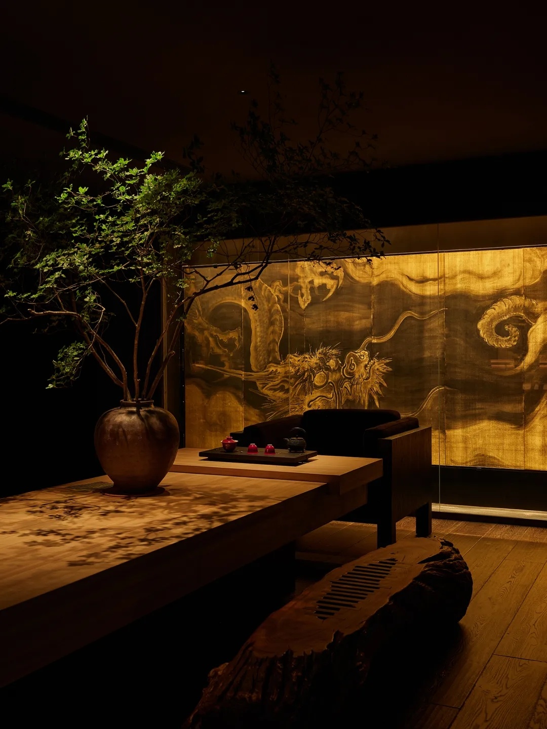 鸣辉正本料理宁波东部店丨中国宁波丨李一设计师事务所-24