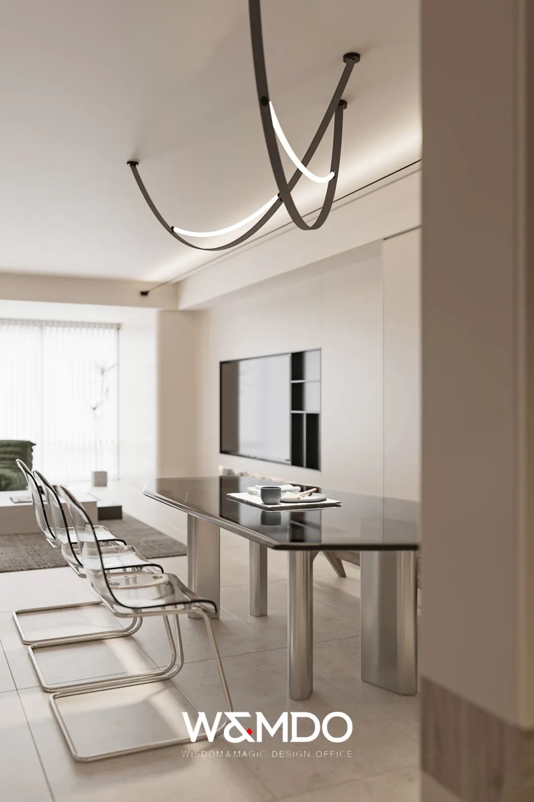 乐山大渡河府现代明亮家居空间设计丨中国乐山丨完美设计事务所-9