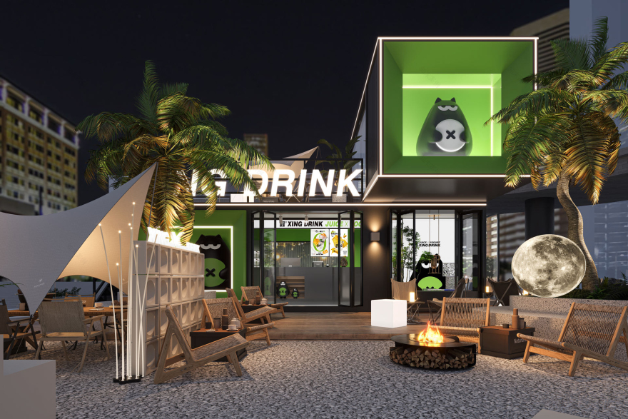 醒饮×创食纪商场店设计-6