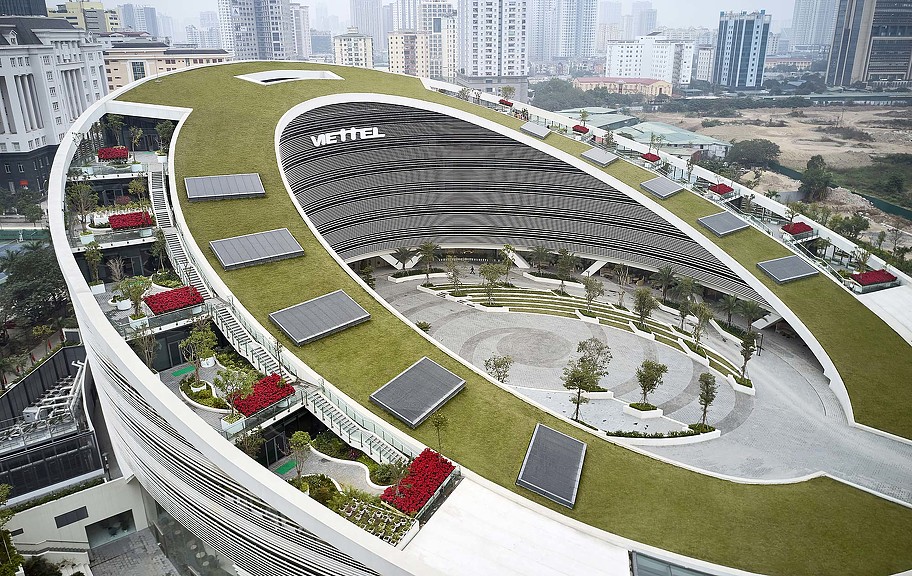 越南 Viettel 集团总部——绿色生态与高效工作的完美融合-3