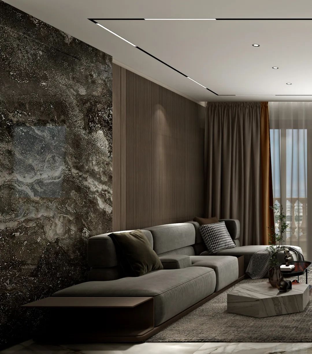 立于当下 静守自然 · 广州某别墅现代轻奢新中式设计丨中国广州丨广州W设计-29