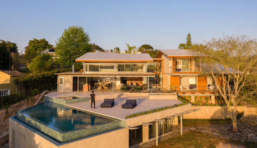 巴西水库旁的全景住宅设计-14