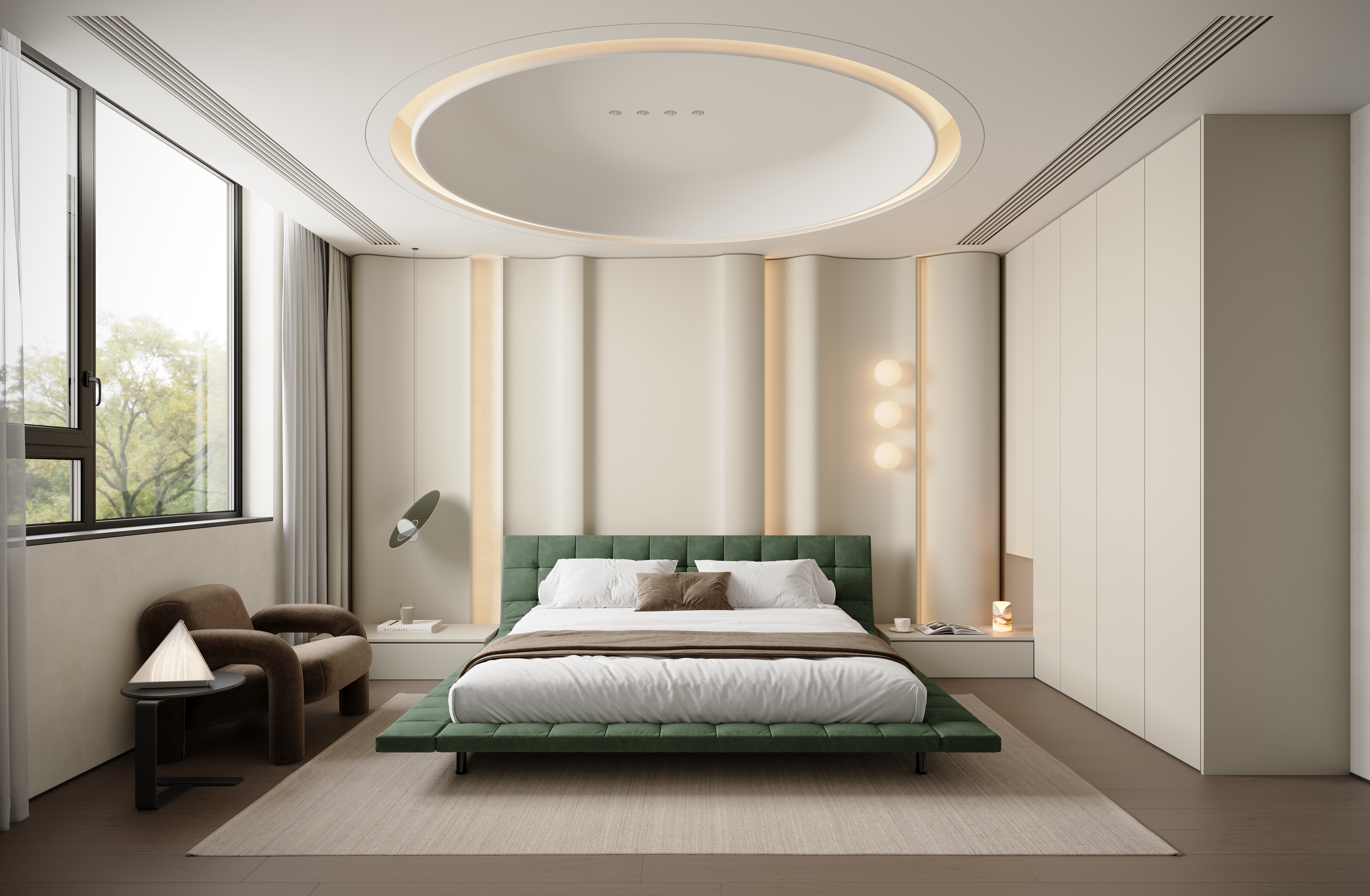 新作 现代极简挑空别墅-15