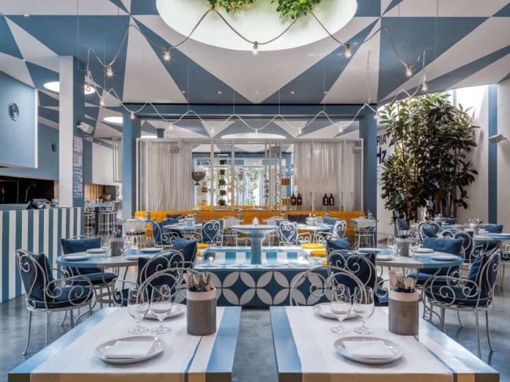 印尼 Da Maria 餐厅  现代餐饮空间诠释水磨石与金属之美-13