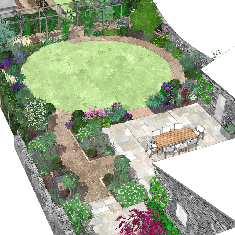 湖区乡村花园丨BEA RAY GARDEN DESIGN-12