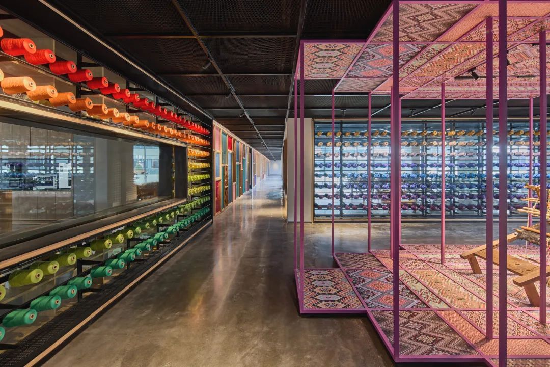 乖幺妹土家织锦企业馆及织锦工场丨中国张家界丨风合睦晨空间设计-49