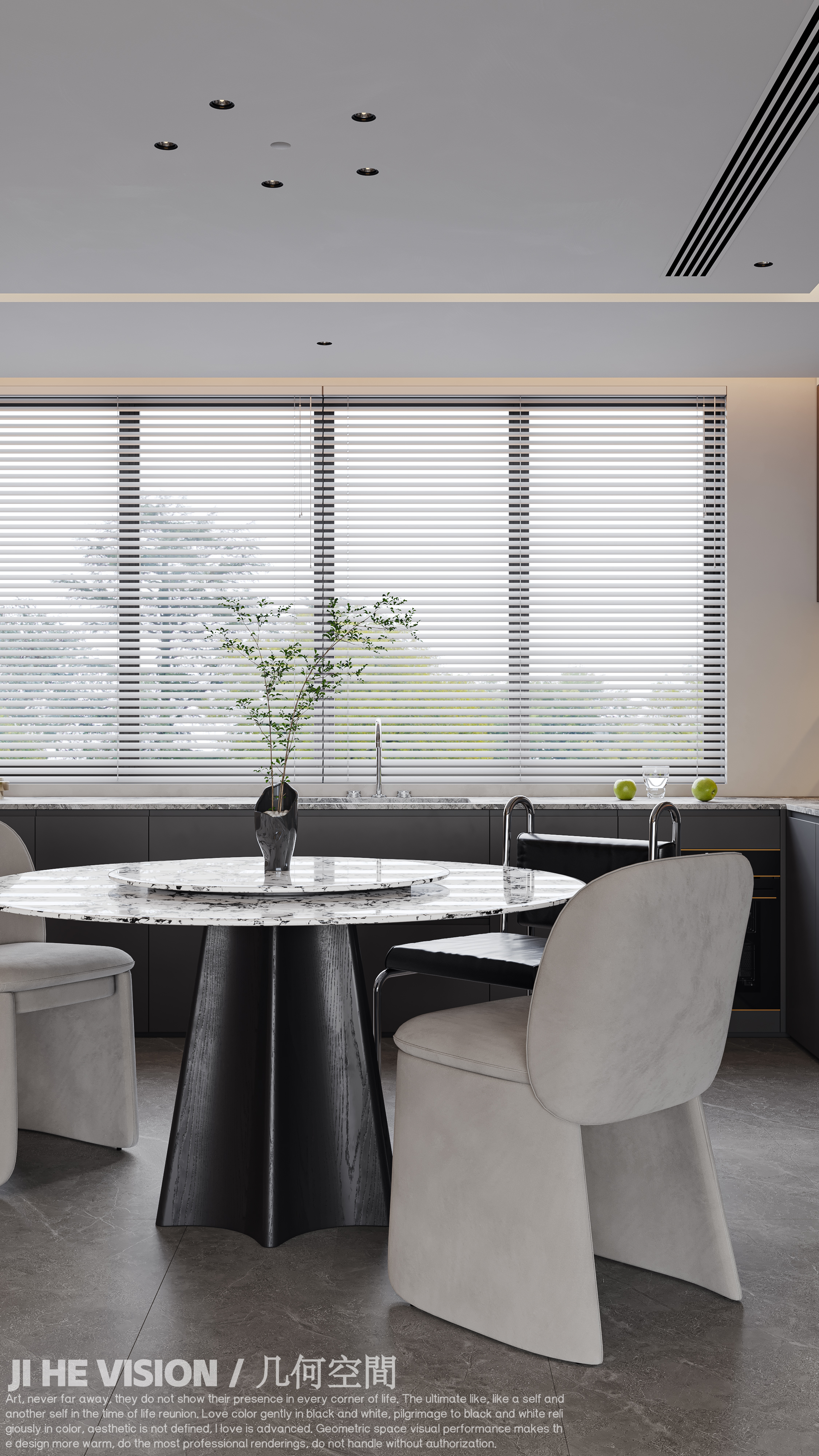 几何空间视觉表现 | 远大印澜山意式轻奢空间-16