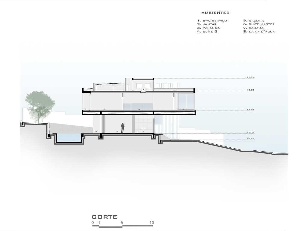 巴西 PI 别墅 | 现代风格与自然景观的完美融合-34