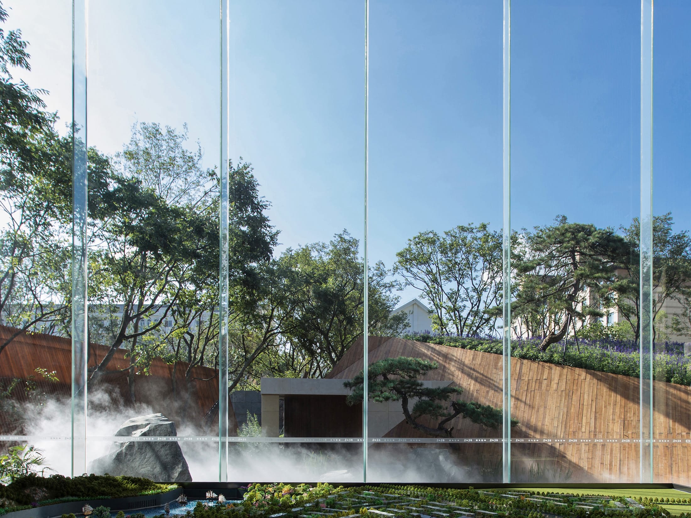 东山丝竹,华夏御府阳光售楼处改造,种地设计-10