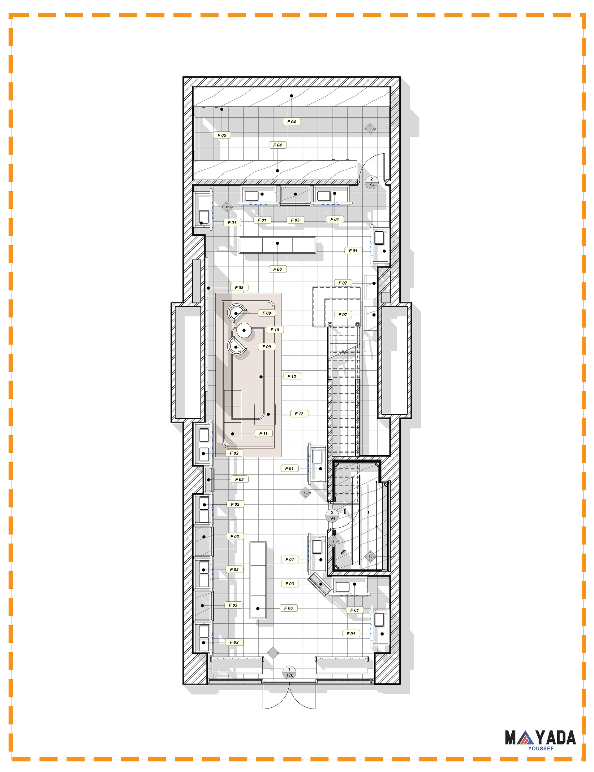 画廊室内设计丨Revit Skills and Technicality-5
