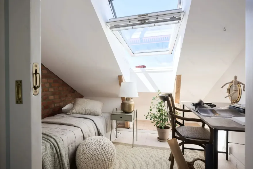 96m2 瑞典顶楼公寓 | 现代都市中的乡村魅力-10