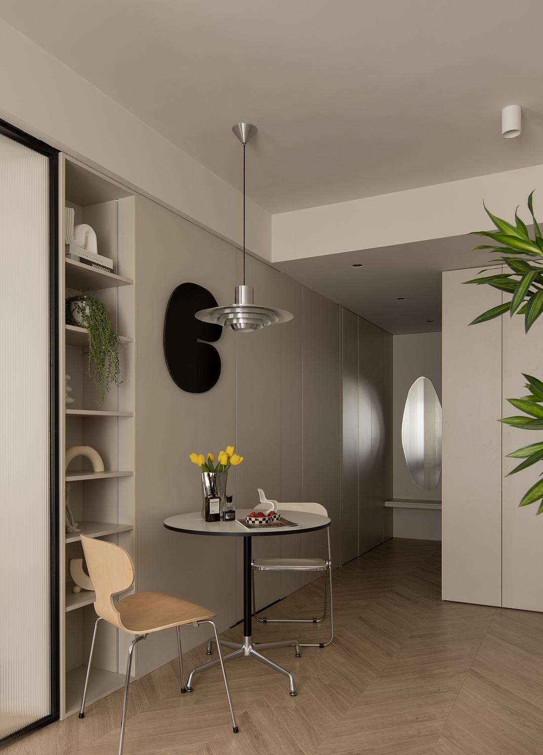 独居女生的奶油色单身公寓-23