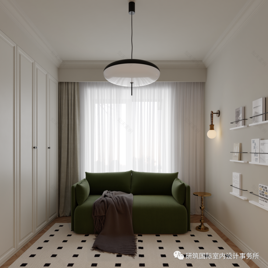 都市经典小区美式奶油风设计丨中国丰台丨研筑国际室内设计事务所-54