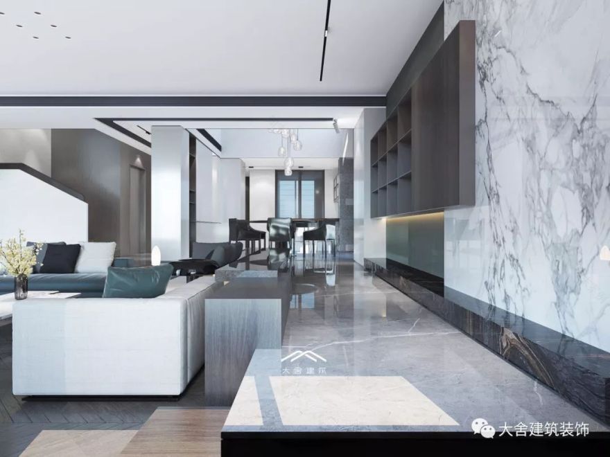 绍兴上虞别墅现代简约轻奢设计案例-21