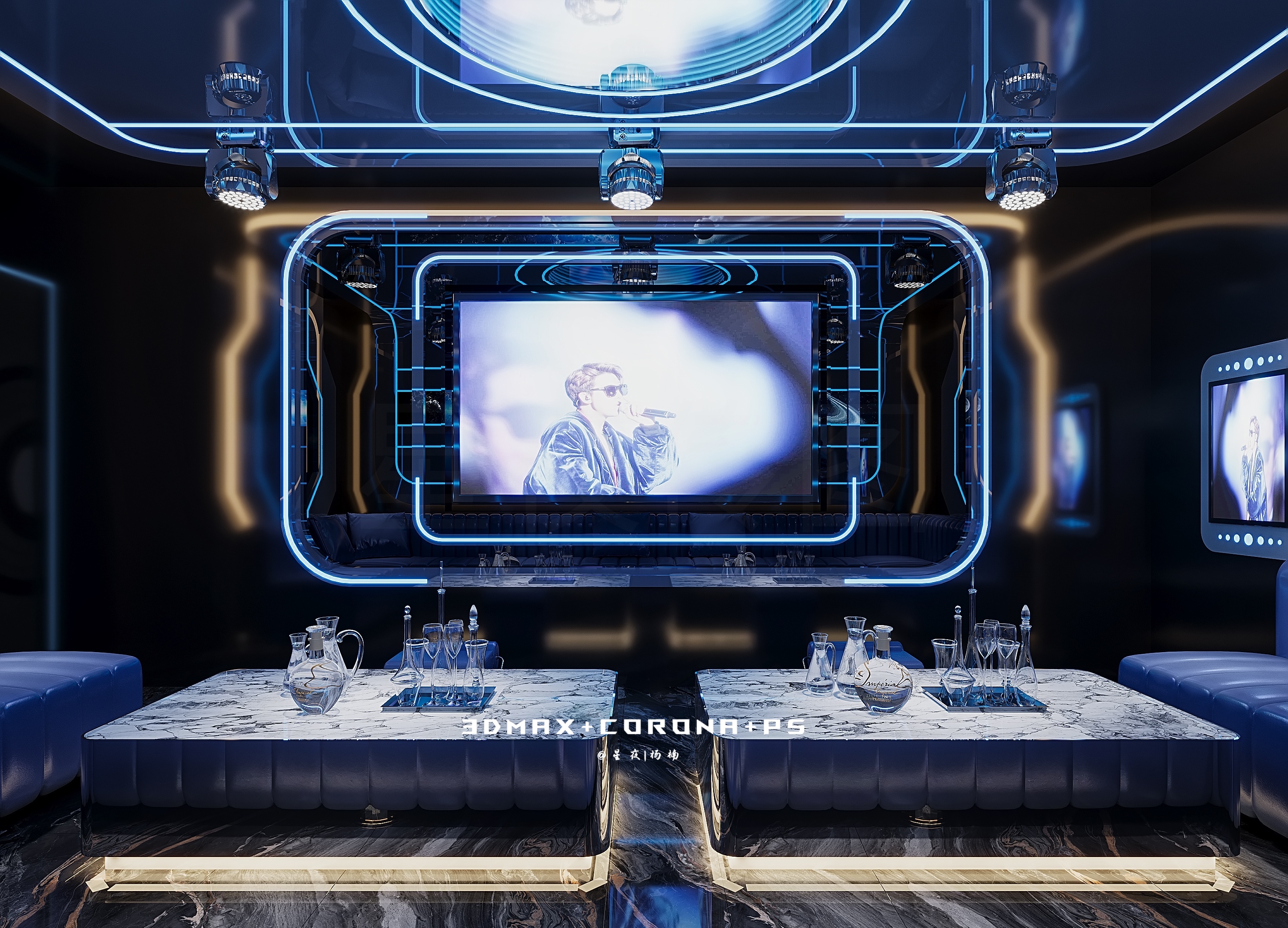 KTV设计 —— 光影叠奏，奢享声宴-18