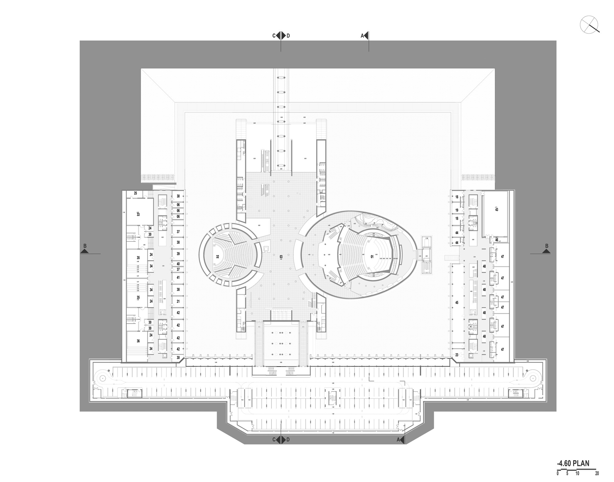 总统交响乐团音乐厅和合唱团大楼丨土耳其安卡拉丨Uygur Architects-73