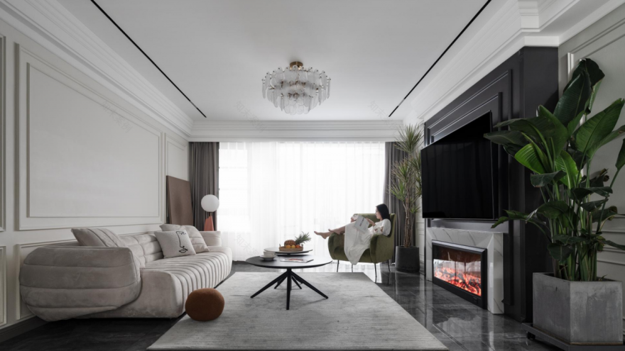 郑州 160㎡现代简约住宅设计丨中国郑州丨一品设计&囧家软装-45