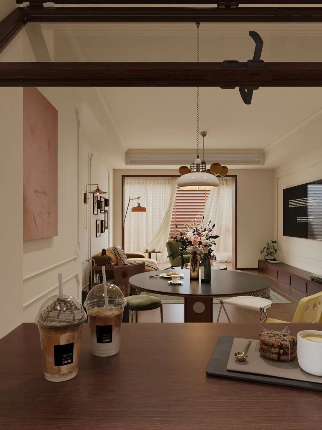 OriginalDesign|作品赏析|润府126,从厨房到客厅，一扇窗解锁法式复古的“通透密码”-3