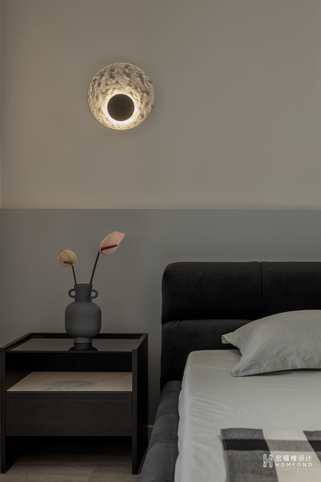 静谧黑+趣味橙，宁静自然的纯洁空间 | 宏福樘设计-28