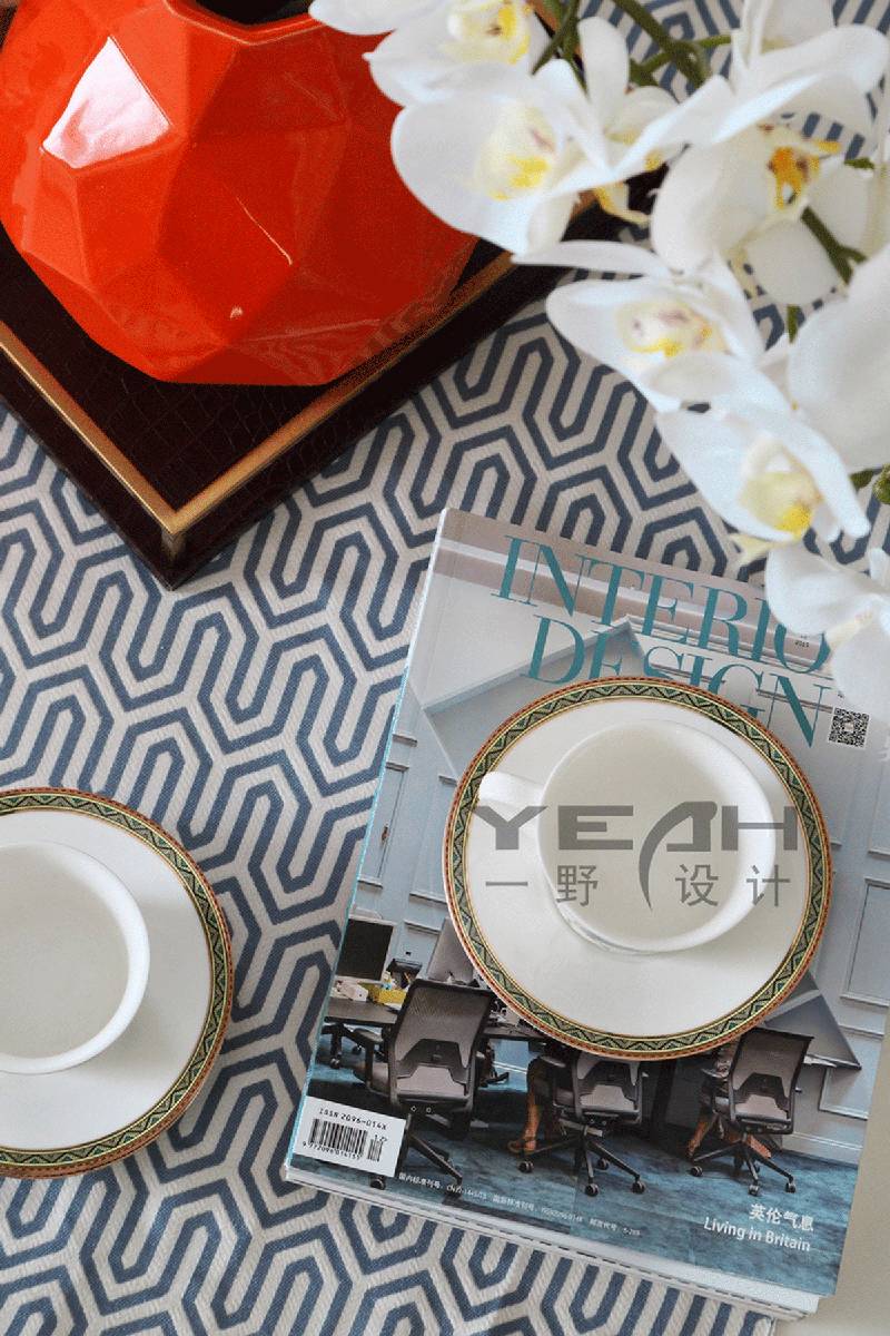 长安府自然和谐家居设计,绿色橙黄点缀活力空间-45