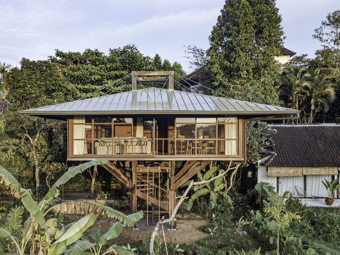 印度尼西亚木制 C 树屋丨高跷工作室-4