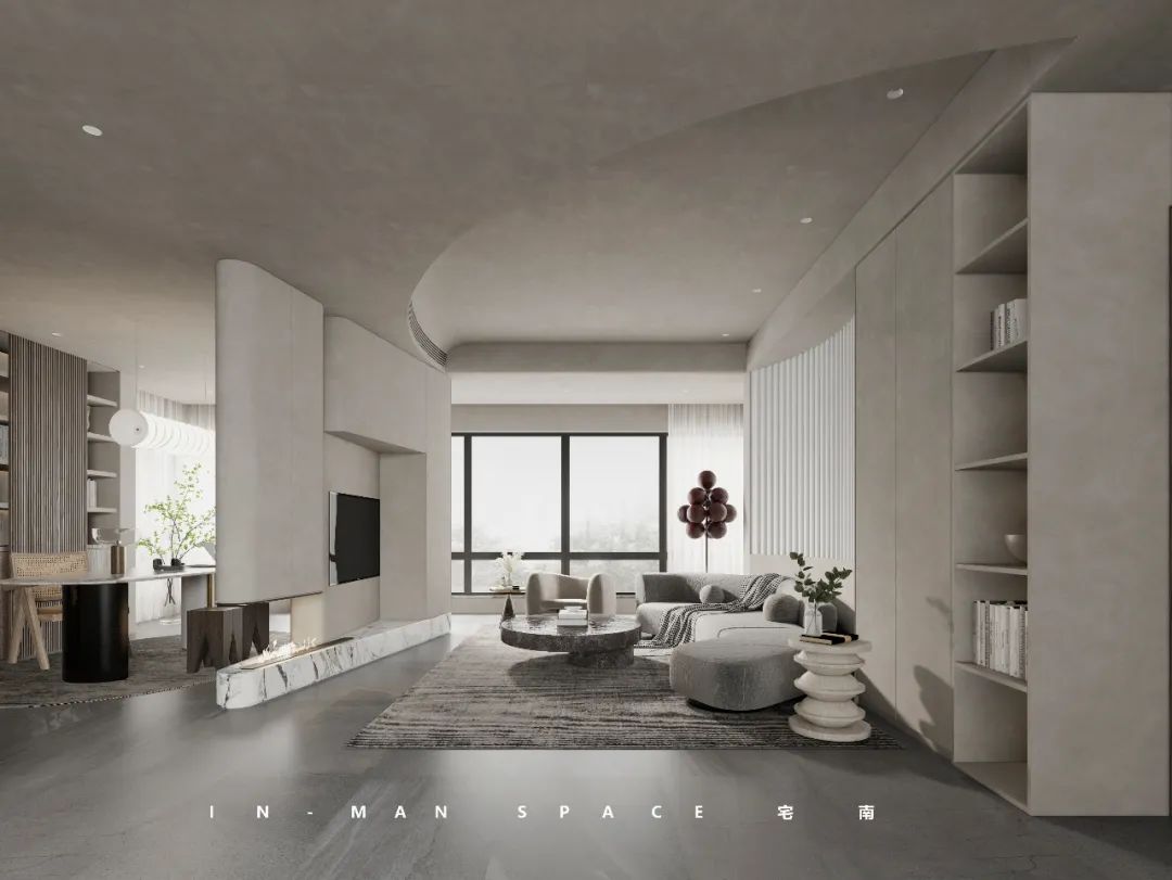 宅男空间设计 | 紫金学府,温馨现代的线性美-15