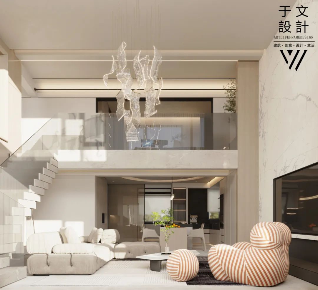 中南·玖熙墅奶油系叠墅设计丨中国沈阳丨于文设计工作室-11