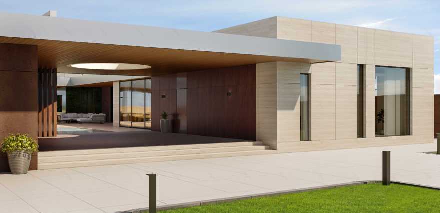 简约材质构建现代隐居空间——Dzoraghbyur 别墅-3