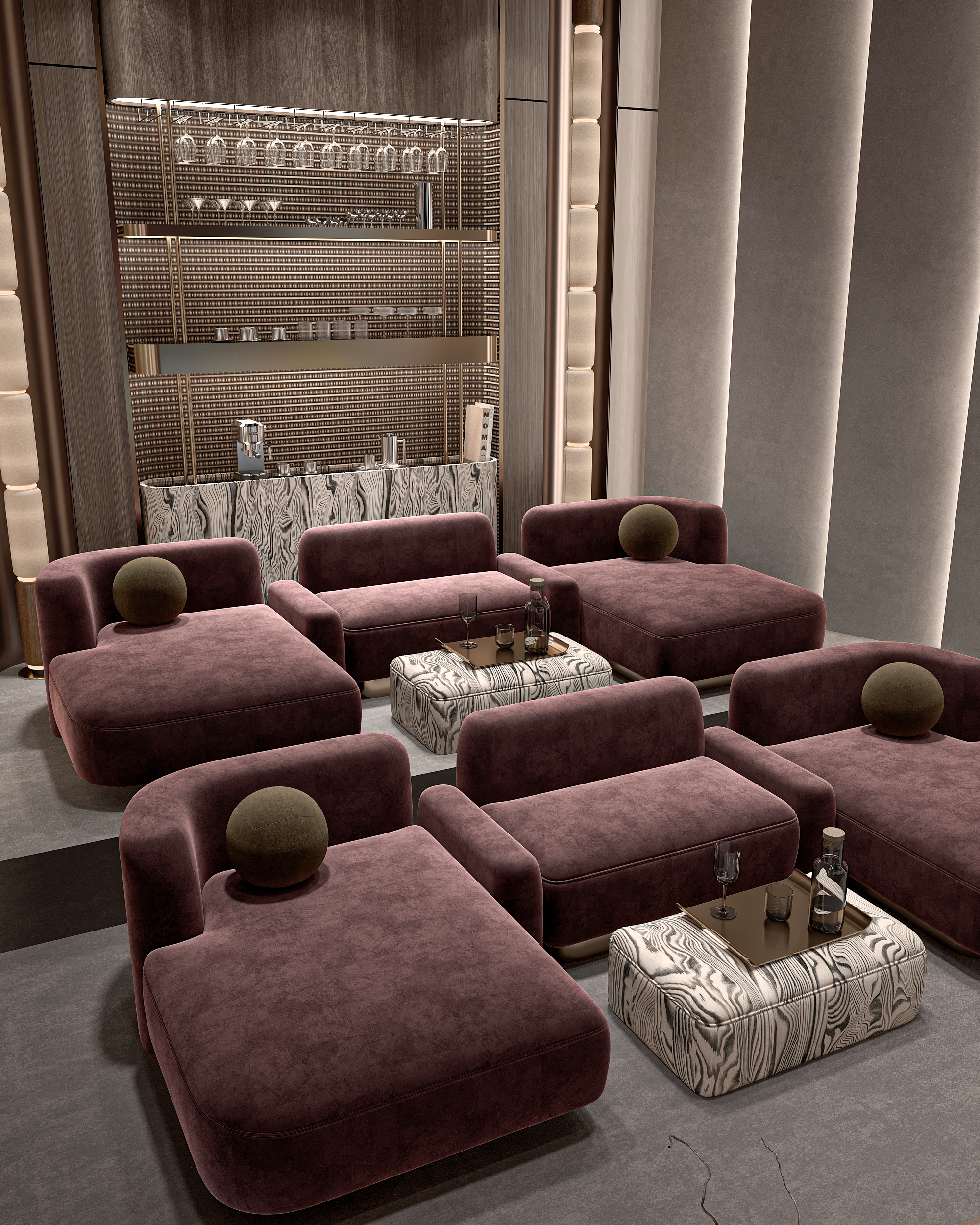 放映厅；电影放映室 丨阿联酋阿布扎比丨Norhan Osama Designs-5